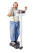 Foto: Senior Male excited about Weight Loss Senior Male excited about Weight Loss