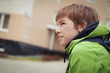 Portrait of sad teen, outdoor