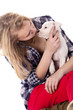 Cuddling with my puppy