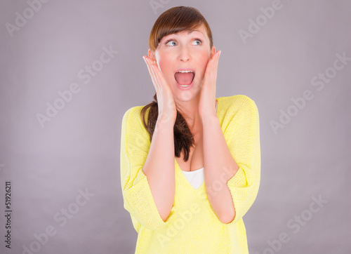 Photo: surprised female surprised female