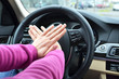 Photo: Beeping car driver Beeping car driver
