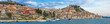Historic town of Sibenik waterfront panorama