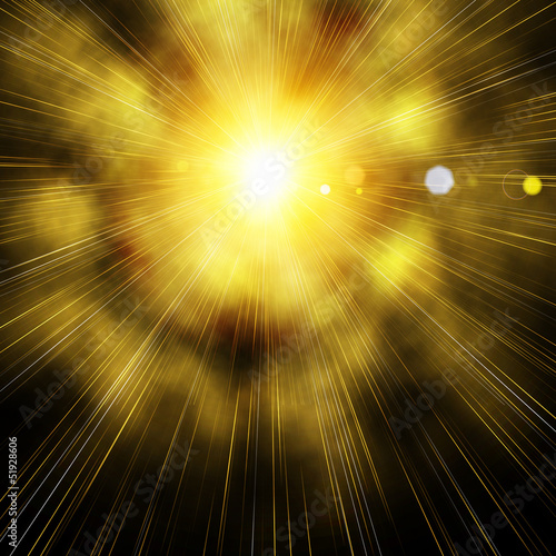 Illustration: flash in space flash in space