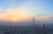 Foggy windmill
