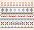Set of ornamental borders