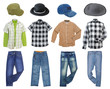 man's clothes collection