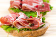 Photo: Canapes with ham Canapes with ham