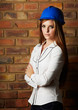 beautiful young architect