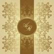 Vintage lace pattern. Retro frame