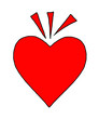 Illustration: red heart red heart