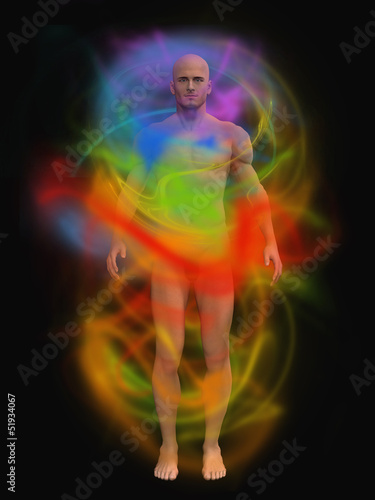 Illustration: Human energy body Human energy body