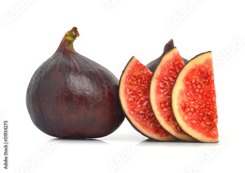 Photo: Fresh figs and slices Fresh figs and slices