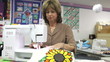Video: Woman Sewing Using Electric Machine Woman Sewing Using Electric Machine