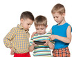 Photo: Little children plaing with smartphone Little children plaing with smartphone