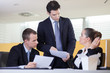 Boss is unsatisfied with the work done by his employees