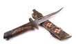 medieval dagger with a  thin blade cross section
