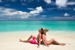 Photo: Couple on a beach at Maldives Couple on a beach at Maldives