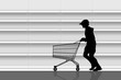 thief in a supermarket