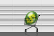 nothing to buy in empty supermarket