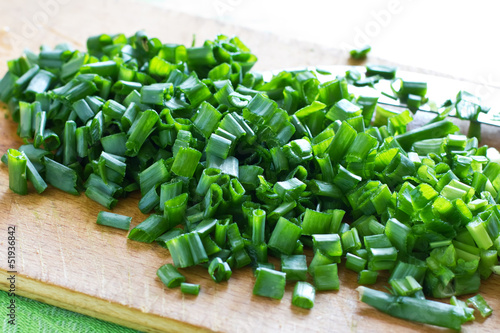 Photo: Fresh organicgreen onion Fresh organicgreen onion