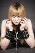 beautiful blond in handcuffs
