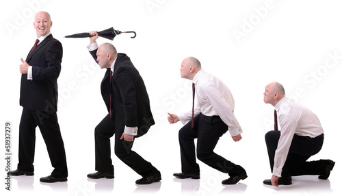 Photo: buisnessman evolution buisnessman evolution