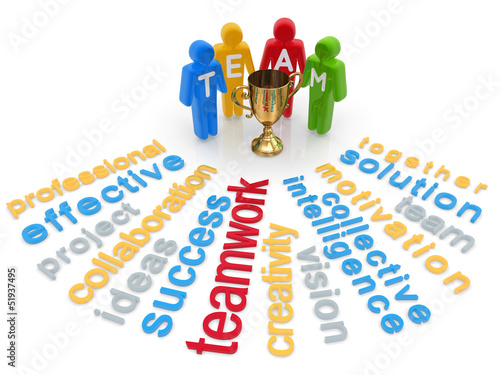 Illustration: Teamwork Word Cloud Teamwork Word Cloud