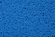 blue sponge with porous texture background