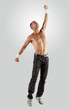 Modern style dancer posing