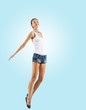 Modern style dancer posing
