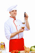 Young cook preparing food