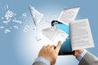 Photo: e book reader and books e book reader and books