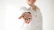 Video: happy woman showing the house keys happy woman showing the house keys