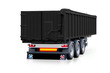 Black trailer, truck
