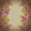 Pattern of roses