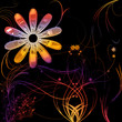 fantastic illustrated glass background object