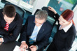 Business - team meeting in an office
