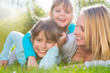 canvas print picture - happy family