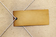 Label on the old background