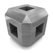 cube 3d metal