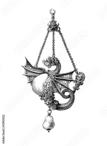 Illustration: Jewel : Dragon - 16th century Jewel : Dragon - 16th century