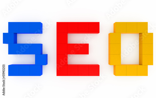 Illustration: seo optimization 3d seo optimization 3d