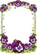 frame of flowers