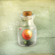 Atom in a bottle, old style