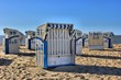 Weiße Strandkörbe in Duhnen