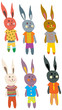 Funny Hare set