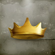 Vektor: Golden crown, old style Golden crown, old style
