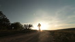 Video: Cross-country cycling at sunrise Cross-country cycling at sunrise