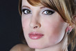 beautiful young woman with professional makeup
