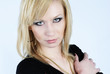Photo: beautiful young blond woman with professional makeup beautiful young blond woman with professional makeup